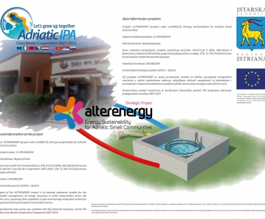 Grad Buzet - Obavijest o provođenju projekta ALTERENERGY